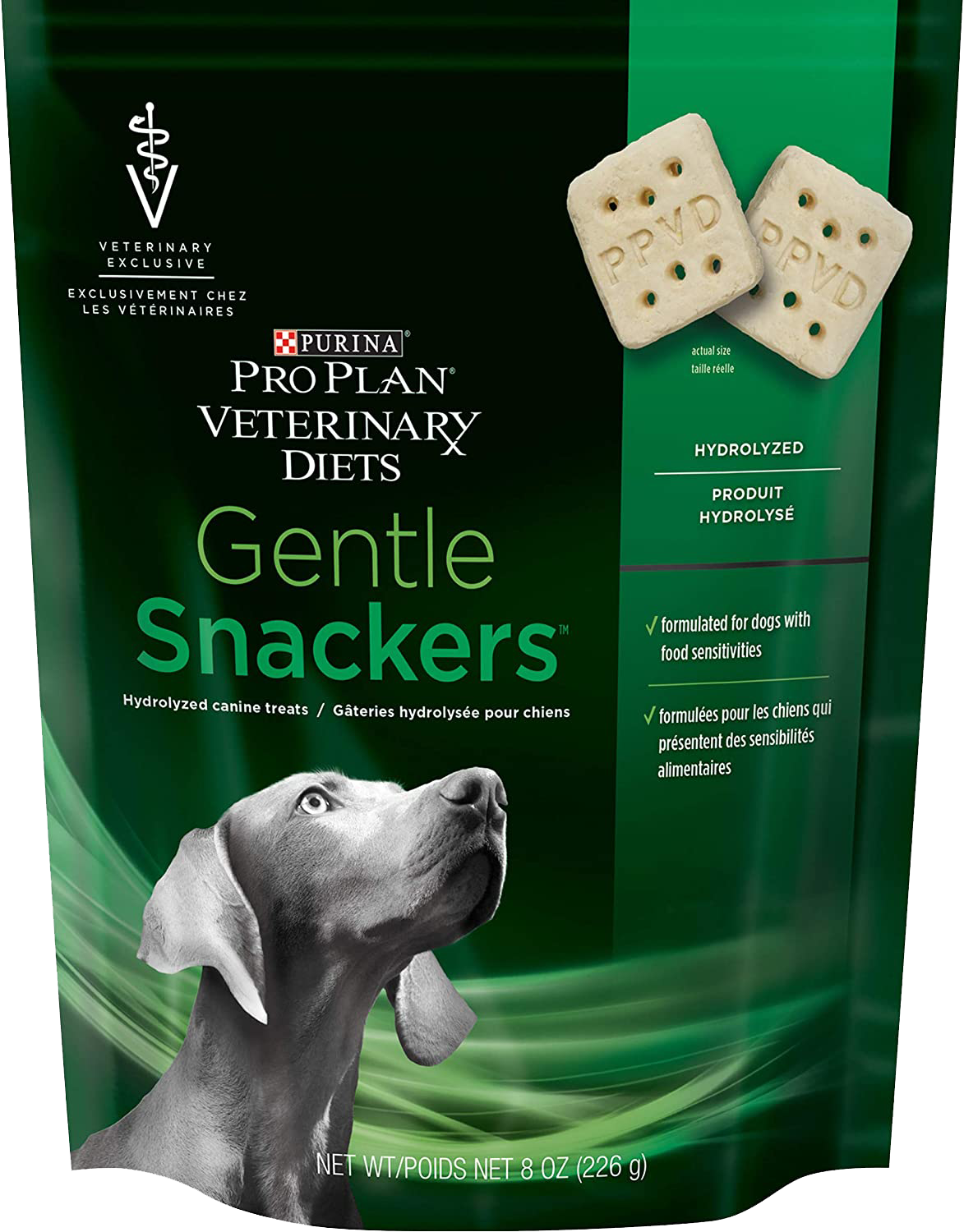 Purina Pro Plan Veterinary Diets Gentle Snackers Canine Dog Treats, 8 oz. Pouch